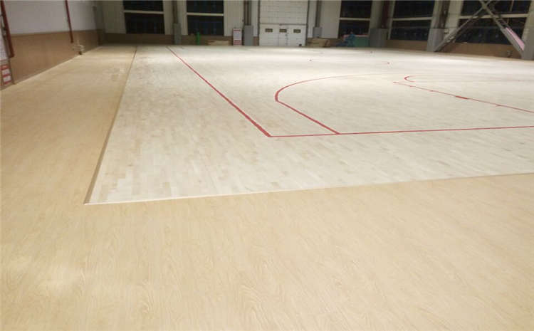 柞木NBA籃球場(chǎng)木地板結構